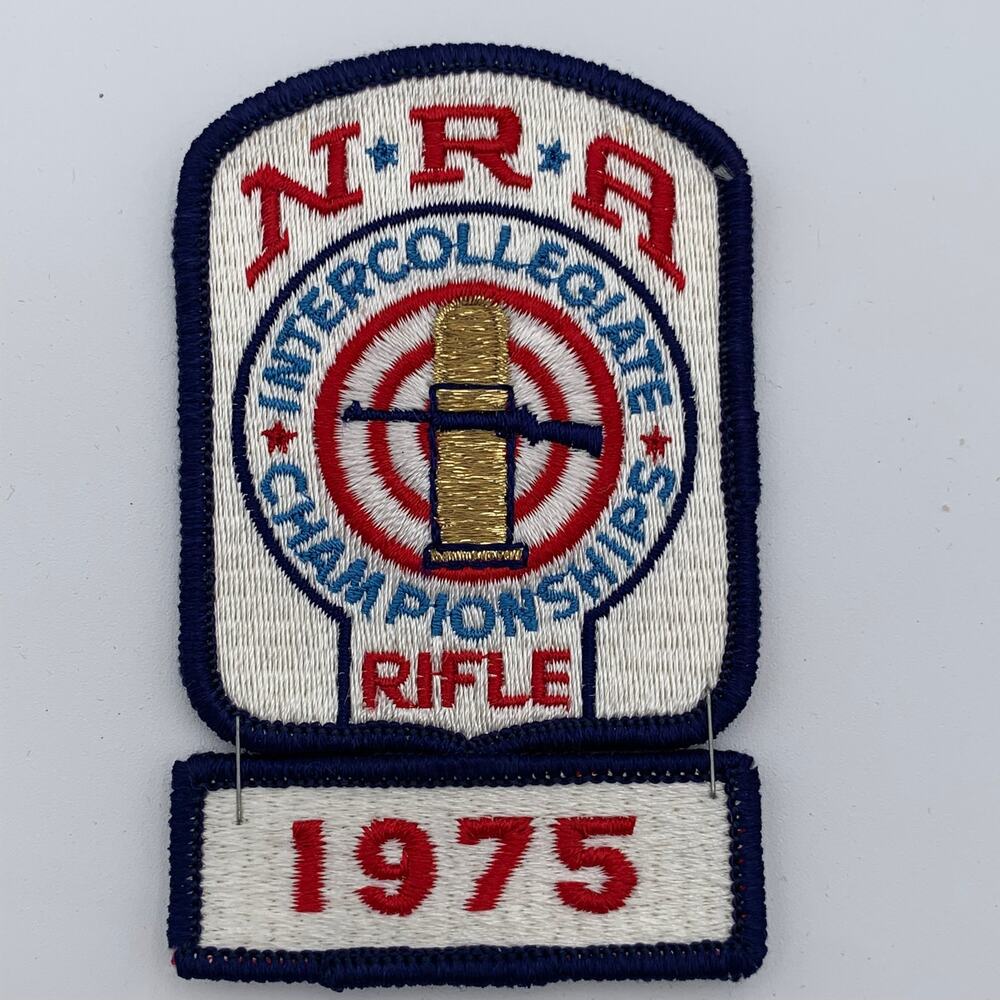 NRA National Rifle Association Intercollegiate Championships 1975 + year patch